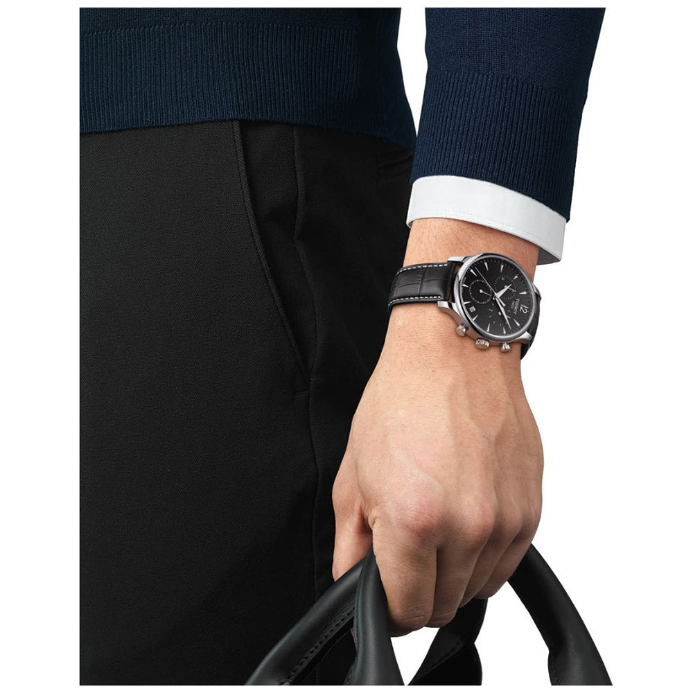 Tissot T0636171605700 T-Classic Tradition 石英計時腕錶