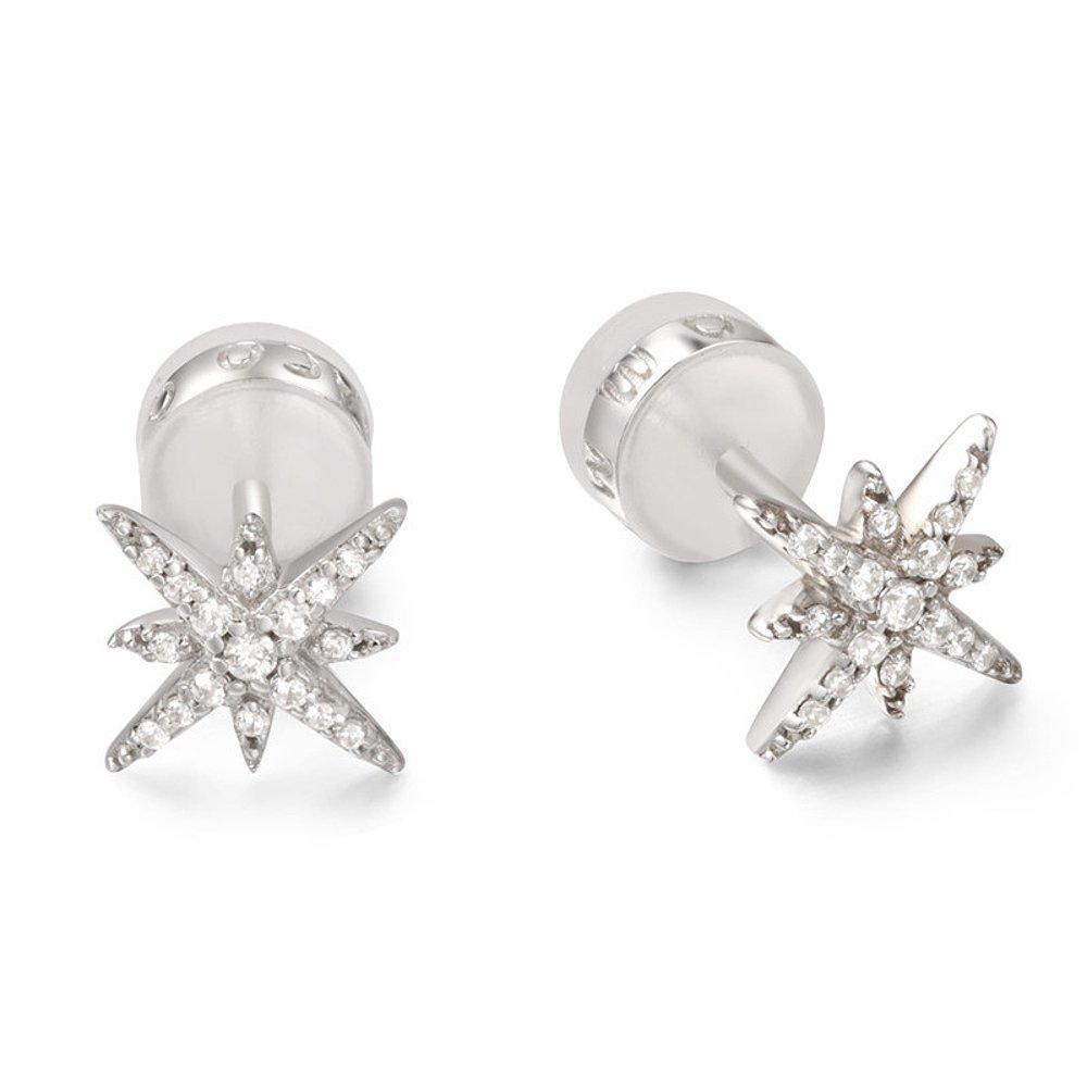 APM Météorites Stud Earrings - Silver #AE8419OX