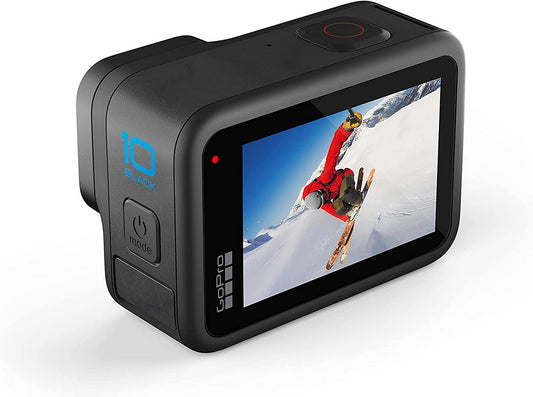 GoPro HERO10 Black - Waterproof Action Camera with Front LCD and Touch Rear Screens|5.3K 60 Ultra HD Video|23MP Photos|1080p Live Streaming - monitor