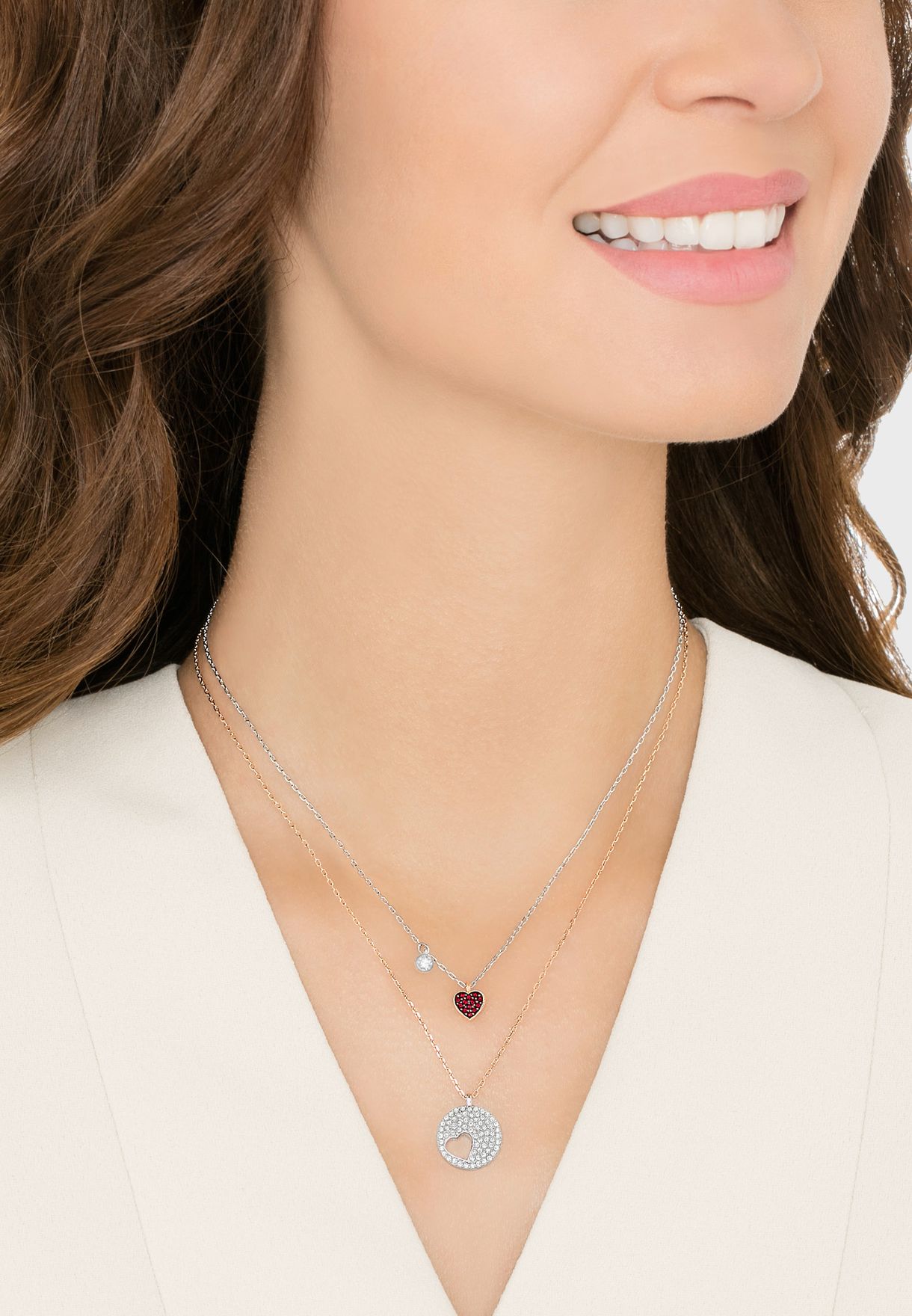 SWAROVSKI Crystal Wishes Heart Pendant Set #5255351