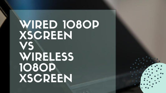Lexuma XScreen Portable Monitor 15.6" Touch 1920x1080 XScreen IPS Ultra Slim Type-C HDMI 1080P Full HD USB Powered  (COMPATIBLE WITH WINDOWS DESKTOP / LAPTOP, MAC, SMARTPHONE, SWITCH*, PS4, TV BOX AND MORE)  WIRED VS WIRELESS