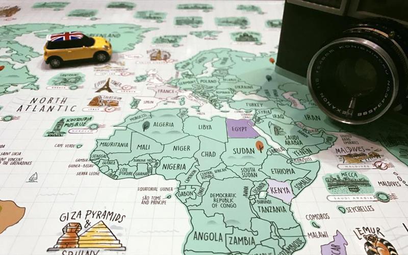 world scratch travel map 世界刮刮地圖 刮刮樂 world map deluxe map