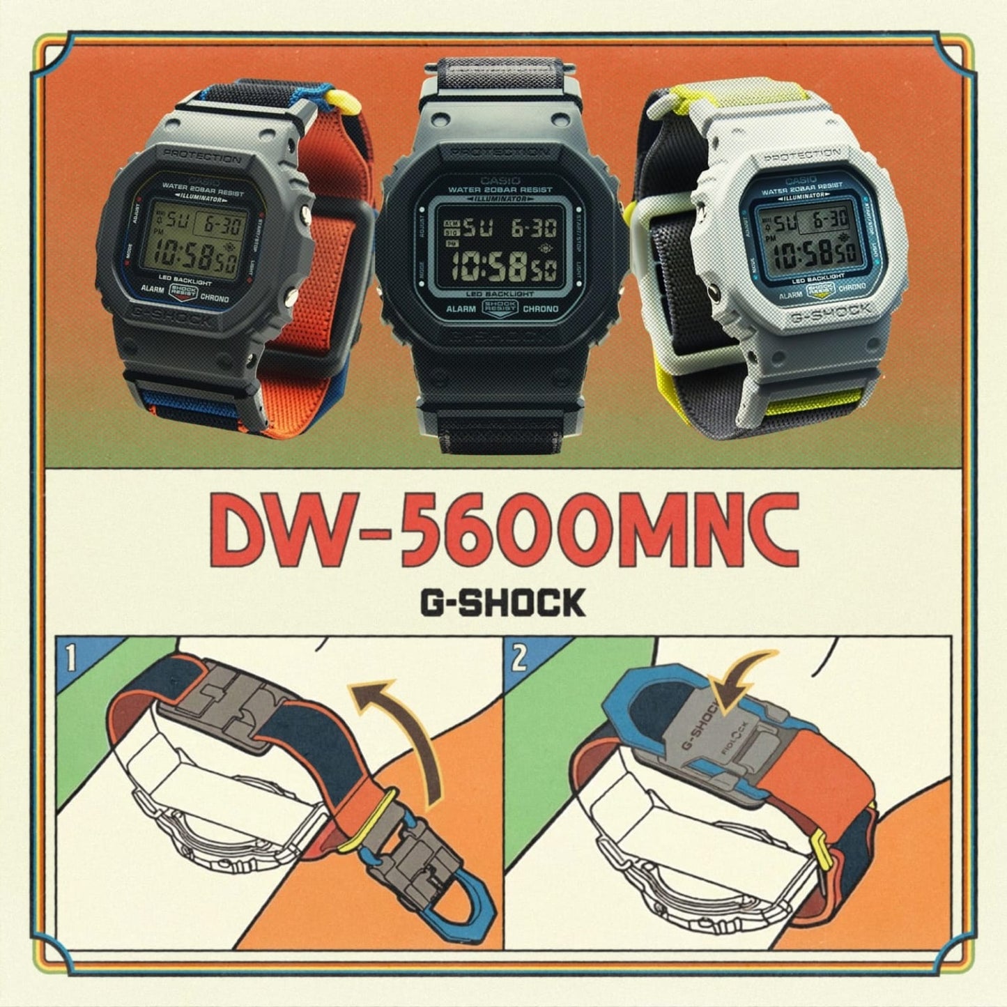 卡西歐 DW-5600MNC-8A2ER - 其他角度