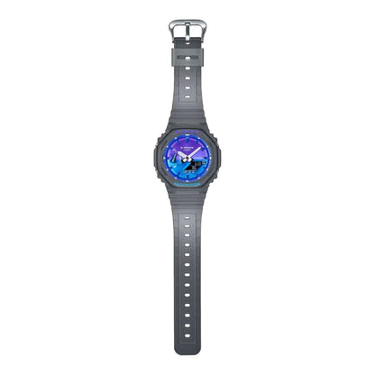 卡西歐 GA-2100FLS-8A2DR - 錶帶特寫