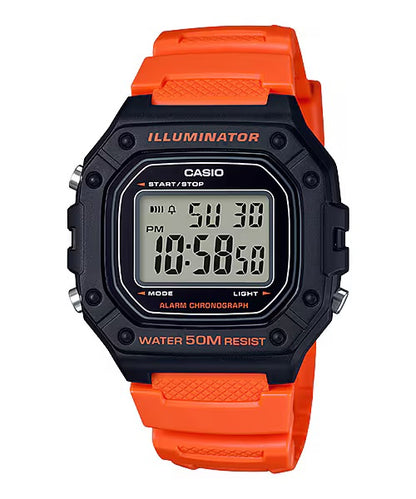 Casio Watch W-218H-4B2V_Front_View