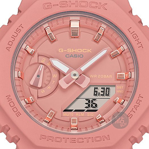 CASIO Pink G-SHOCK Women Watch #GMA-S2100-4A2ER close up