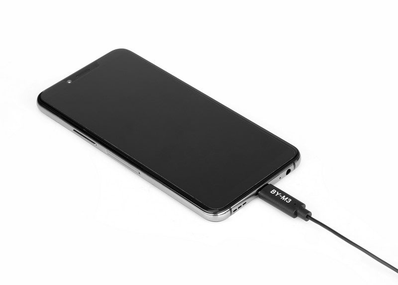 點Buy Dimbuyshop 博雅 BOYA BY-M3 Digital Lavalier Microphone for Type-C devices 6m long cables connect with android phone devices with Type-C connection port overview 安卓設備 安卓電話外置咪 麥克風 外置mic 連接電話 