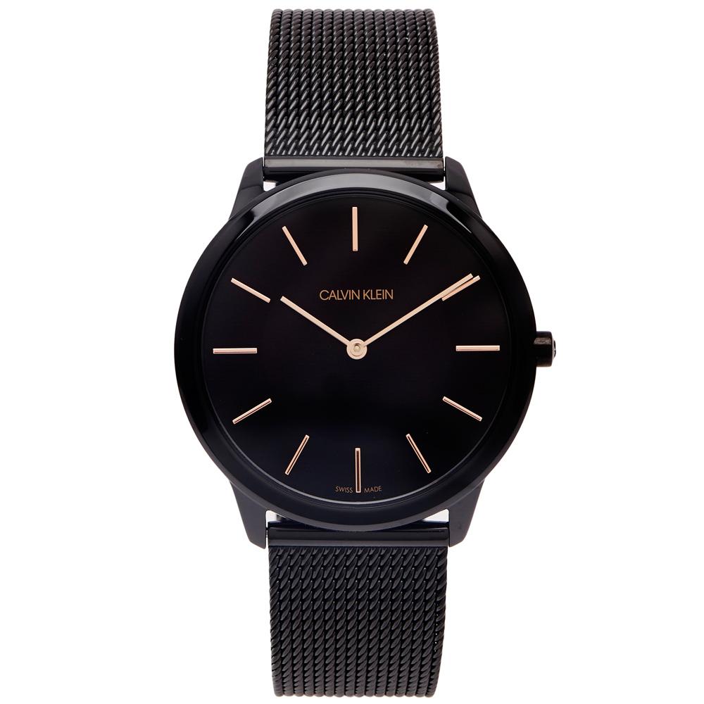 NEW Calvin Klein Minimal PVD Mens Watches - Black K3M21421 全新 Calvin Klein Minimal系列PVD 男士手錶 - 黑色 K3M21421