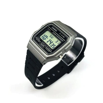 CASIO 黑色數碼手錶 F-91WM-1BDF