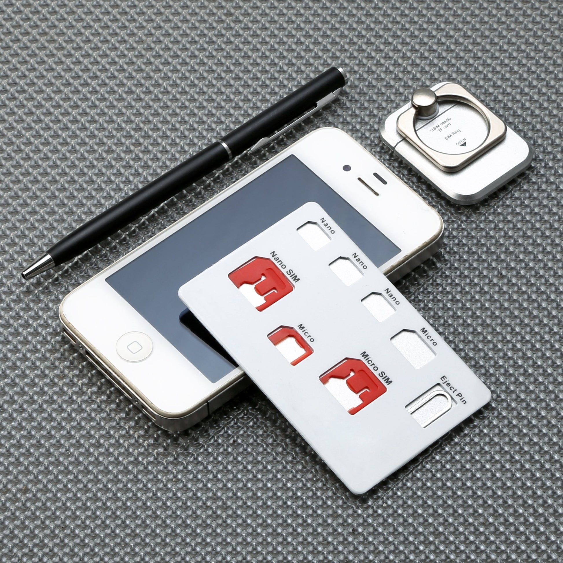dimbuyshop 2in1 sim card holder micro sim adapter nano sim adapter eject pin slot