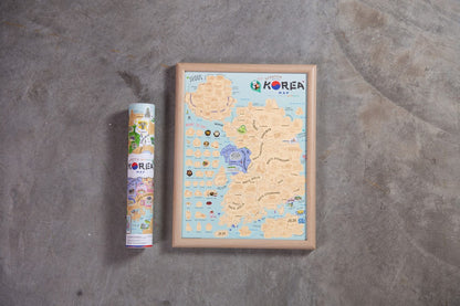 韓國旅行刮刮地圖 Korea Scratch Map（內附刮刮片）