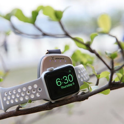 Apple Watch Power Bank portable charger and Apple Watch Series 4 and Series 5 3D Tempered Glass Screen Protector Wireless Charging Travel Charger 辣數碼 dimbuyshop Apple watch series 4 screen protector anti scratch anti-fingerprint tempered glass screen protector film tree