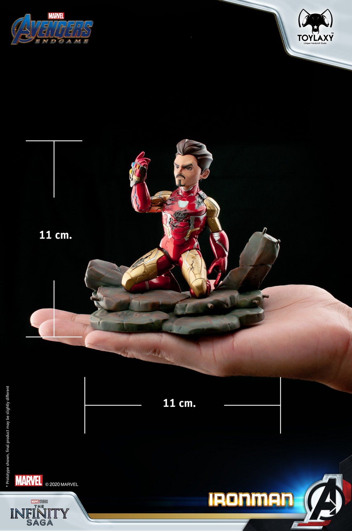 漫威復仇者聯盟：鐵甲奇俠正版模型手辦人偶玩具 Marvel's Avengers: Iron Man figure toy  size