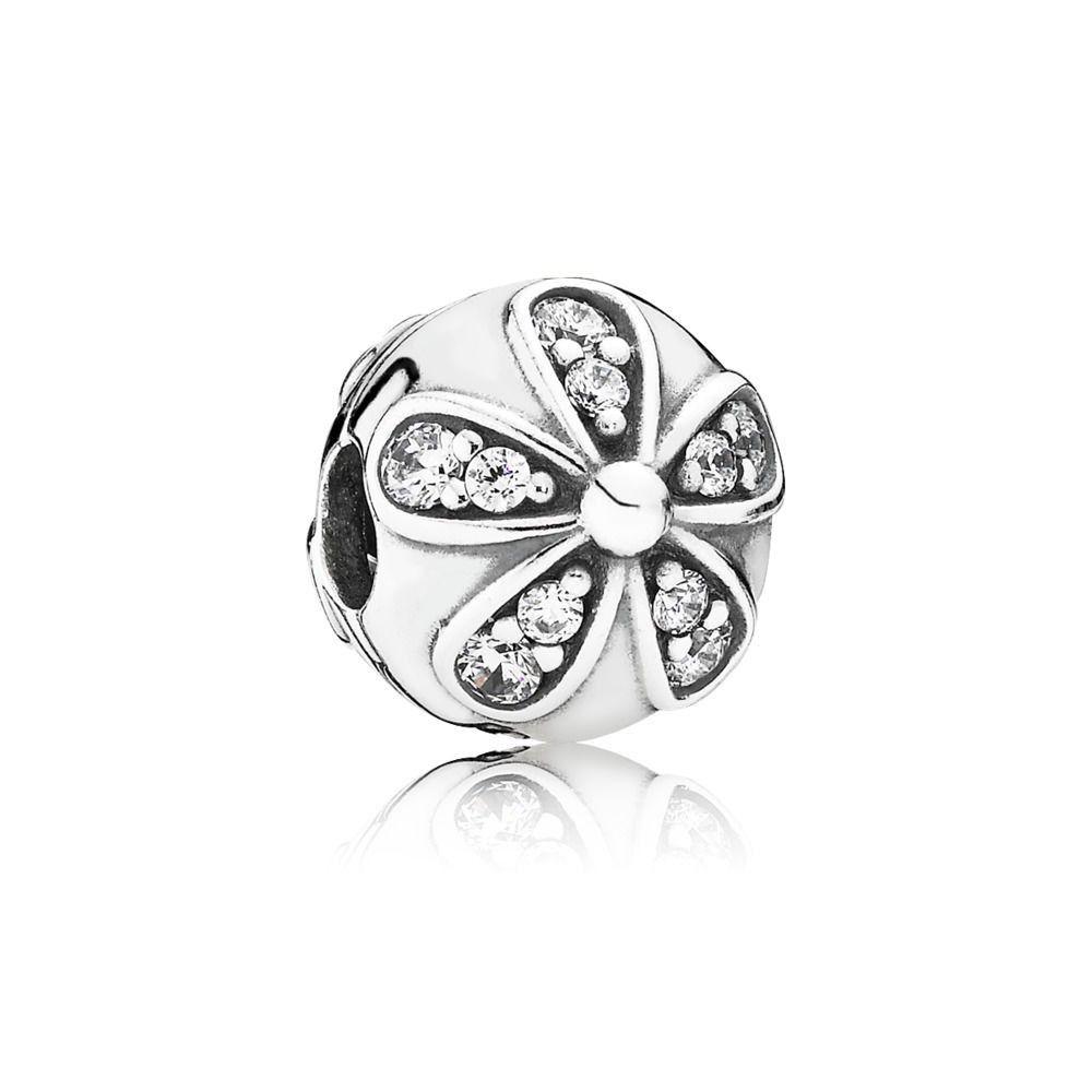 Pandora 閃爍雛菊夾式串飾 #791493CZ