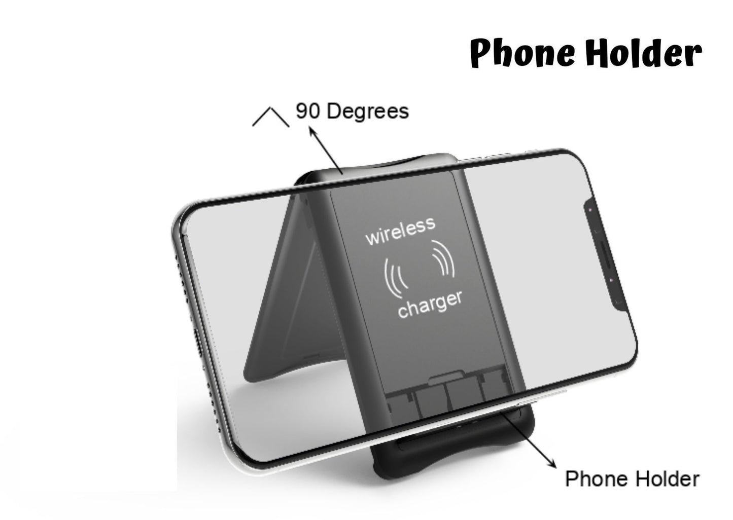 dimbuyshop Portable Multi functional Cable SIM Card Adapter card size portable cable storage wireless charging cover photo phone holder