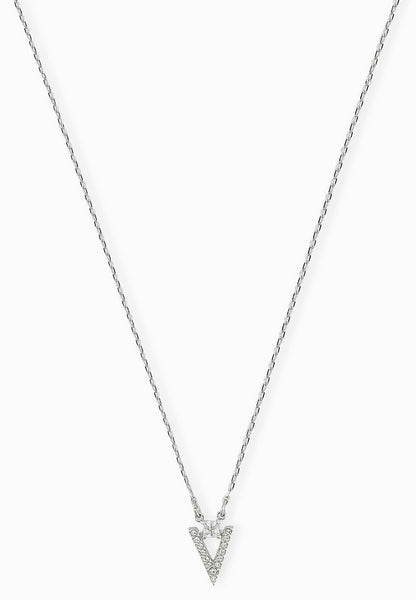 SWAROVSKI Funk Rhodium & Clear Crystal Necklace #5241271