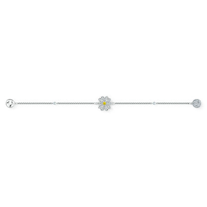 SWAROVSKI Remix Flower Strand White Bracelet - L Size #5535299