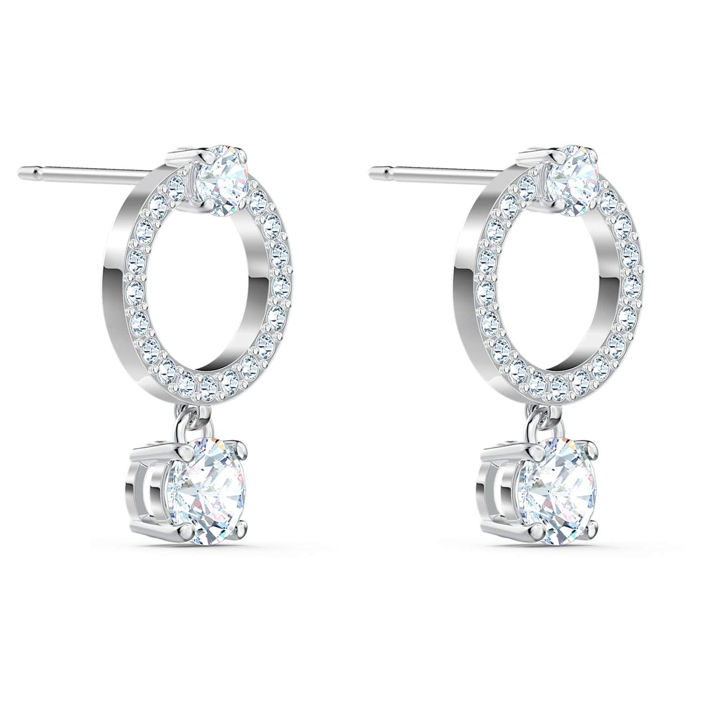 SWAROVSKI Attract Circular Earrings - White #5563278